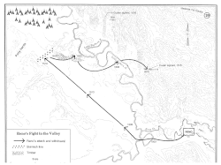 Movement of Major Reno's three companies
