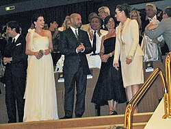 Streep (right) at the Venice premiere of The Devil Wears Prada in 2006