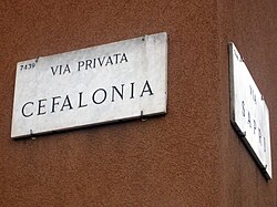 Via Privata Cefalonia in Milan