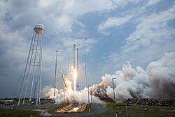 Antares rocket launches the Orb-2 mission.