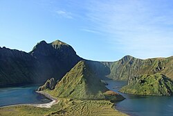 Caldera of the island Yankicha/Ushishir, Kuril Islands