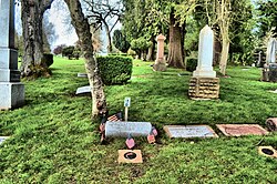 Virgil Earp grave site in River View Cemetery, Portland, Oregon
