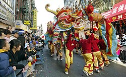 The largest Chinese New Year parade outside Asia, in Chinatown, Manhattan