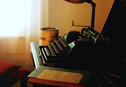 One of Faulkner's typewriters