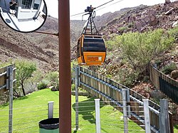 The Wyler Aerial Tramway in the Franklin Mountains is the only commercial tramway in the state of Texas.