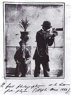 Étienne-Jules Marey in Naples, 1 January 1882.