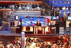 Menino welcomes delegates to the 2004 DNC