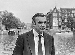 Connery during filming for Diamonds Are Forever in 1971