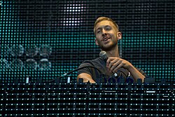 Harris performing at Rock in Rio, Madrid, 2012