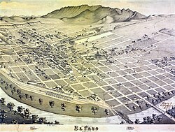Map of the city in 1886