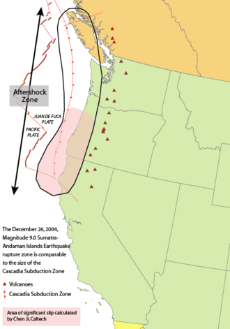 Cascade Volcanic Arc, a continental volcanic arc