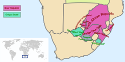 Boer Republics and Griqua States in Southern Africa, 19th century