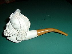 A meerschaum pipe