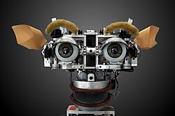 Robotic Kismet can produce a range of facial expressions.