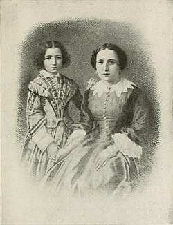 Bernhardt with her mother
