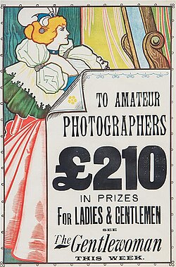 The Gentlewoman competition poster, 1898