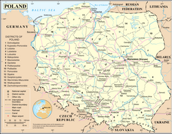 Map of Poland
