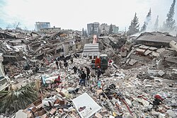 The 2023 Turkey–Syria earthquakes ruptured along segments of the East Anatolian Fault at supershear speeds; more than 50,000 people died in both countries.[26]