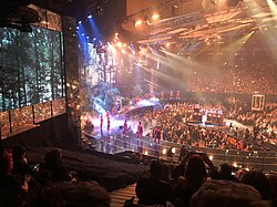 Harris performing at the 2019 Brit Awards with Rag'n'Bone Man, Sam Smith and Dua Lipa
