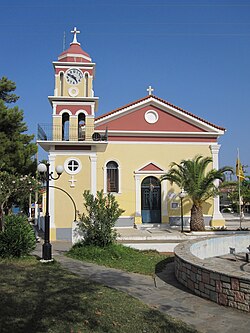The Church of Gerasimus of Kefalonia, patron saint of Cephalonia, in Skala.