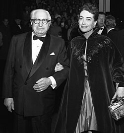 Mayer with Joan Crawford at the premiere of Torch Song, 1953."To me," she once stated, "L.B. Mayer was my father, my father confessor, the best friend I ever had."[64]