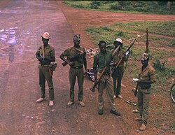 An African Party for the Independence of Guinea and Cape Verde (PAIGC) checkpoint in 1974