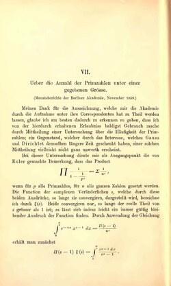 Bernhard Riemann's article On the number of primes below a given magnitude