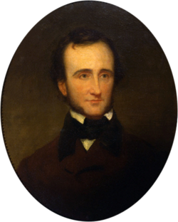 An 1845 portrait of Poe by Samuel Stillman Osgood
