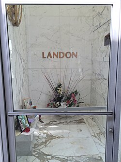 Crypt of Michael Landon at Hillside Memorial Park