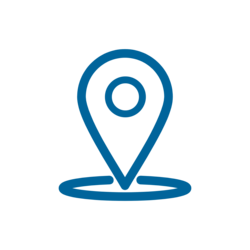 An icon representing the concept of location