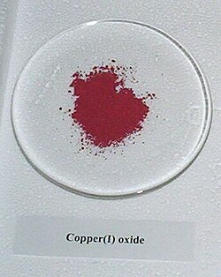 A sample of copper(I) oxide