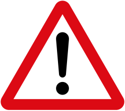 exclamation mark in a triangle