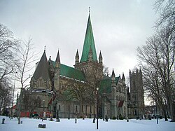 Nidaros Cathedral, Norway, became Lutheran at the Reformation