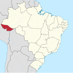 The territory of Acre state in modern Brazil