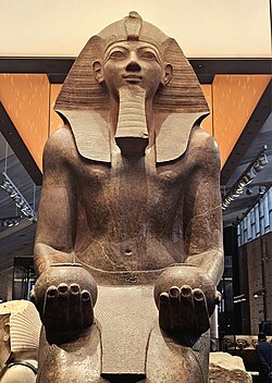 Statue of Queen Hatshepsut in the Grand Egyptian Museum in Cairo