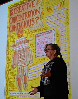 Lynda Barry visits NASA Goddard