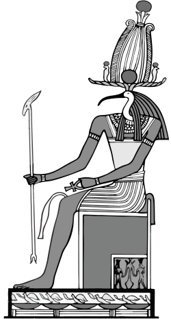 Image of Thoth from The Gods of the Egyptians Volume 1 by E. A. Wallis Budge, c. 1904