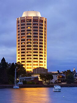 Wrest Point Casino, the site of the first leaders' debate.