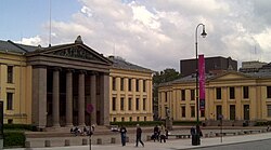 Central campus of the university, where today only the faculty of law is located. These buildings were inspired by the famous buildings of Prussian architect Karl Friedrich Schinkel in Berlin.