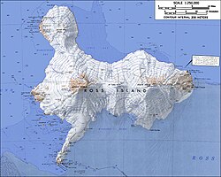 Ross Island. Mount Bird in the northwest
