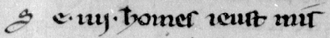 13th century example of iiij.