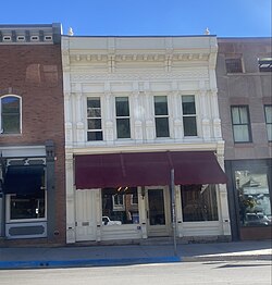 The building that housed the San Miguel Valley Bank, the site of Cassidy's first bank robbery in 1889.