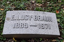 E. Lucy Braun grave marker, Spring Grove Cemetery, Cincinnati, Ohio