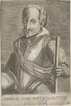 Idealized illustration of Pastene from Alonso de Ovalle's "Histórica relación del Reyno de Chile"