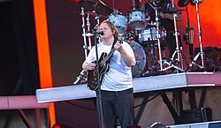 Capaldi performing at the 2023 Glastonbury Festival