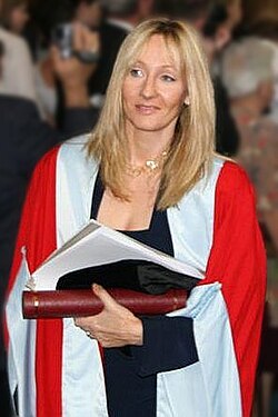 J.K. Rowling is one of the world's best selling British authors. Her Harry Potter series of books have sold more than 400 million copies worldwide.[237]