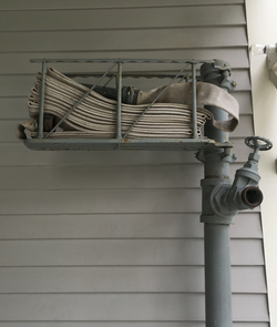 Antique wet standpipe preserved at Edison and Ford Winter Estates