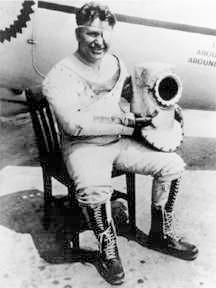 Post in his third pressure suit