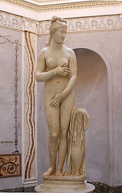 Statue of Venus of the Capitoline type, Roman, 2nd century AD, from Campo Iemini, housed in the British Museum