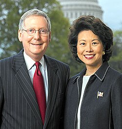 McConnell and his wife, Elaine Chao, January 2019